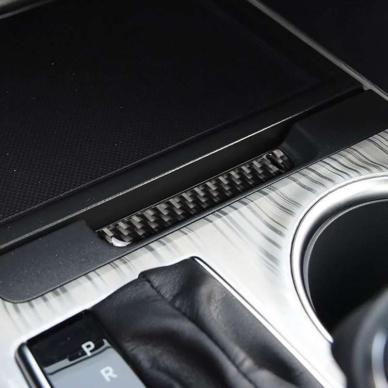 Car Carbon Fiber Storage Box Groove Decorative Sticker for Toyota Eighth Generation Camry 2018-2019,