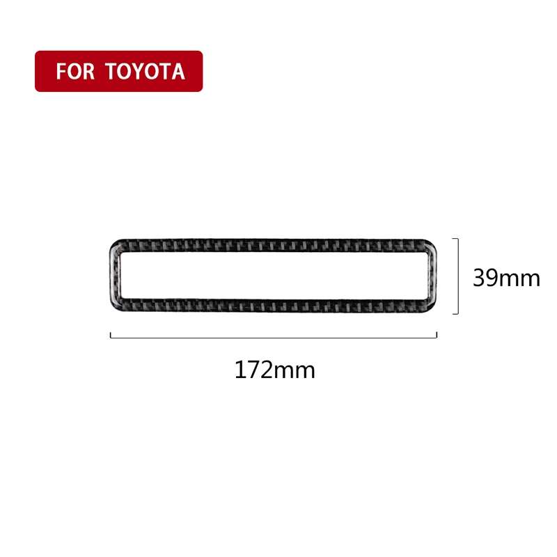 Car Carbon Fiber Main Driving Multi-functional Button Frame Decorative Sticker for Toyota Eighth Gen