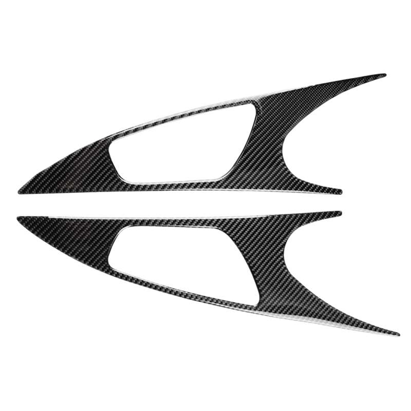 2 PCS Car Carbon Fiber Door Inner Handle Wrist Panel Decorative Sticker for Honda Tenth Generation C