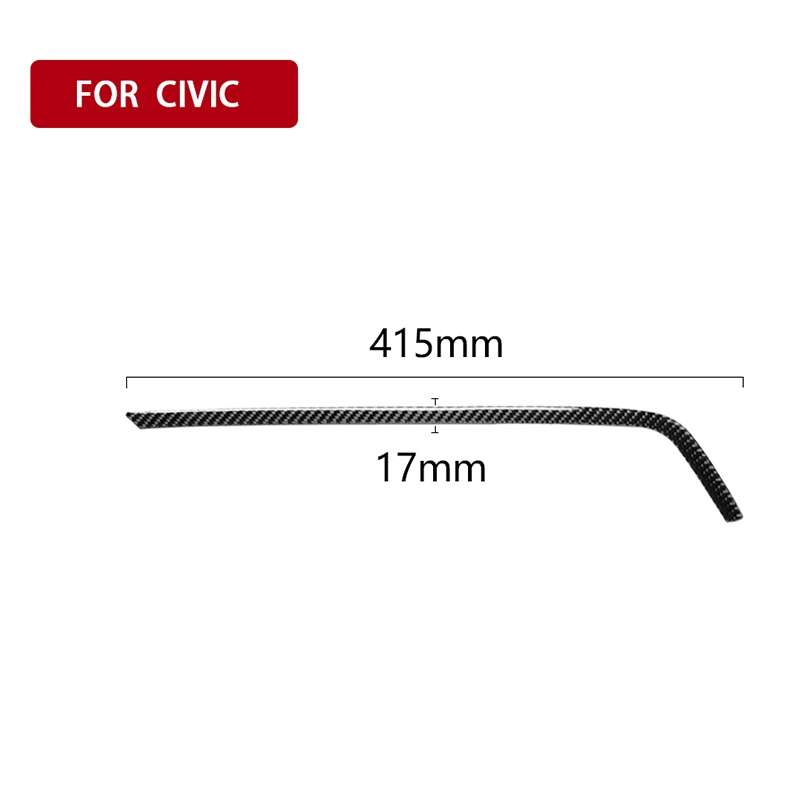 Car Carbon Fiber Central Control Air Outlet Upper Decorative Sticker for Honda Tenth Generation Civi
