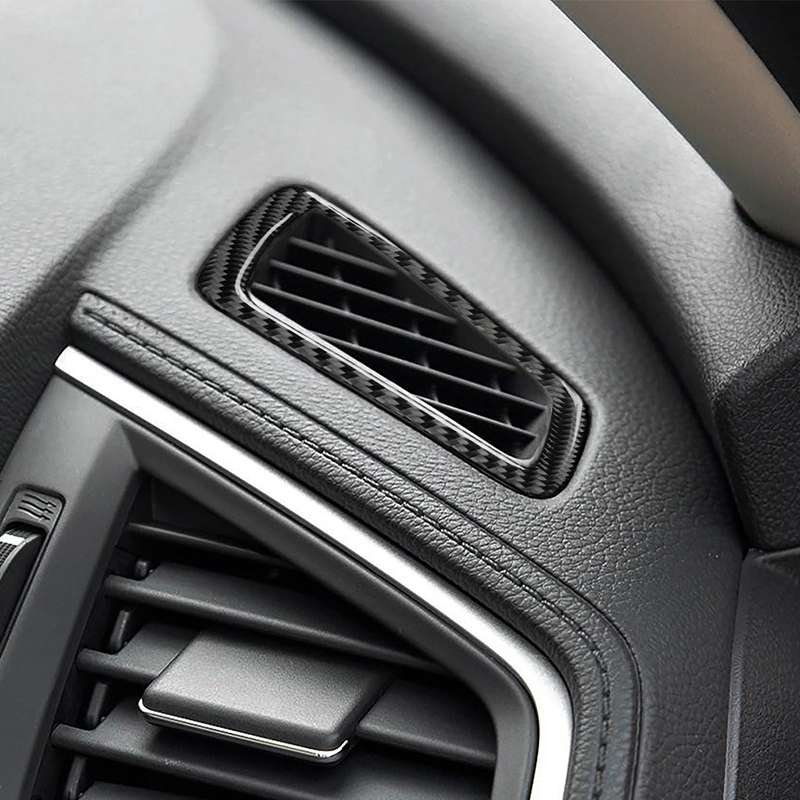 Car Carbon Fiber Left Drive Instrument Air Outlet Decorative Sticker for Honda Tenth Generation Civi
