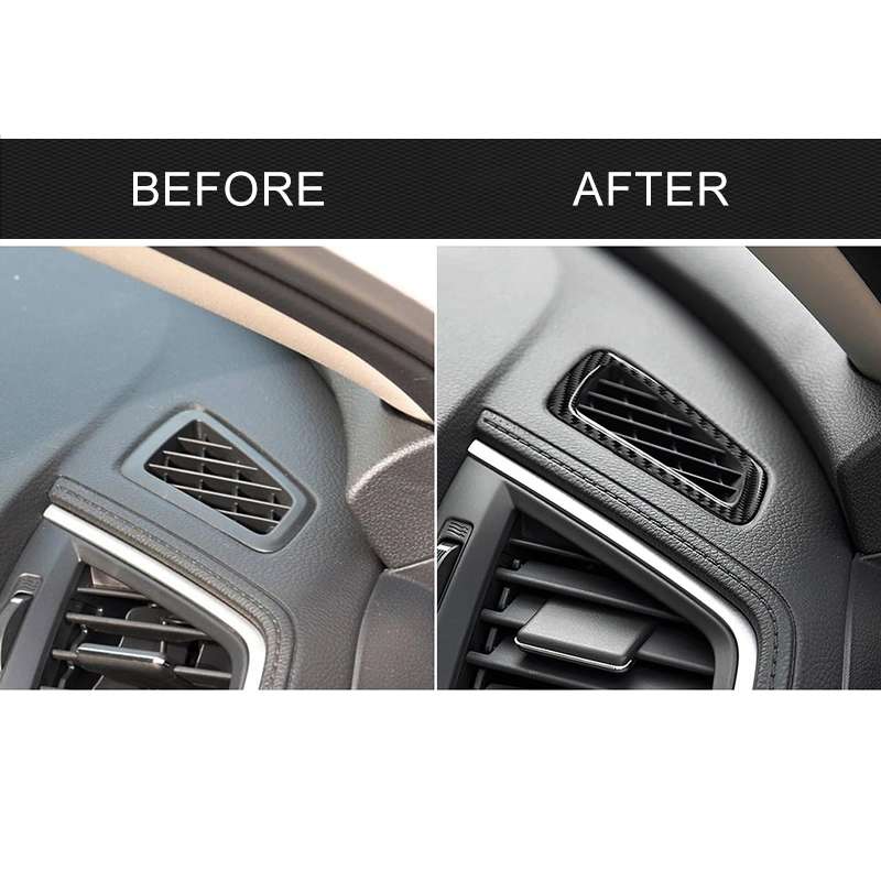 Car Carbon Fiber Left Drive Instrument Air Outlet Decorative Sticker for Honda Tenth Generation Civi