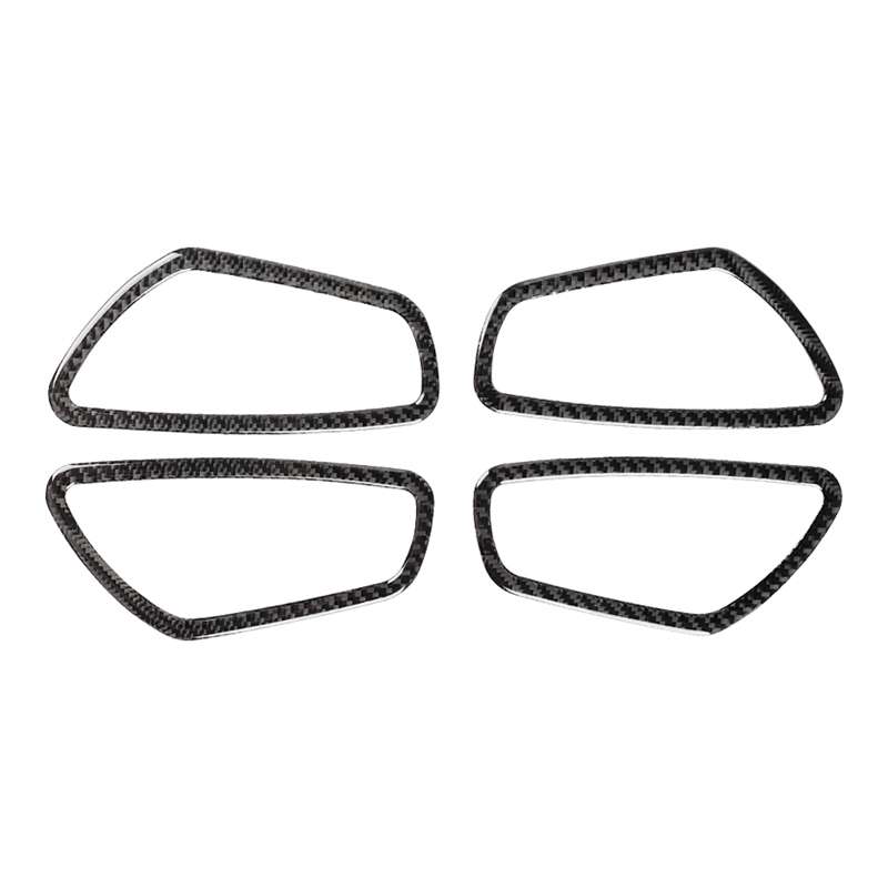 4 PCS Car Carbon Fiber Door Inner Wrist Frame Decorative Sticker for Honda Tenth Generation Civic 20
