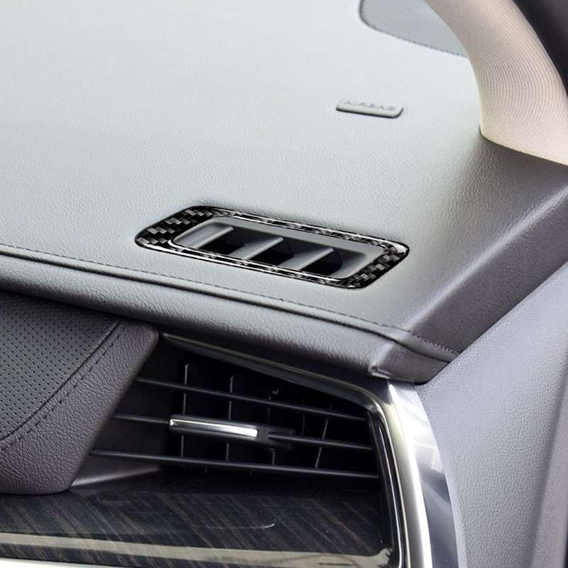 Car Carbon Fiber Air Outlet Decorative Sticker for Cadillac XT5 2016-2017, Left Drive