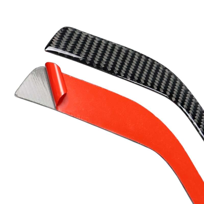 Car Carbon Fiber Front Fog Light Decorative Stripe for Cadillac XT5 2016-2017, Left Drive
