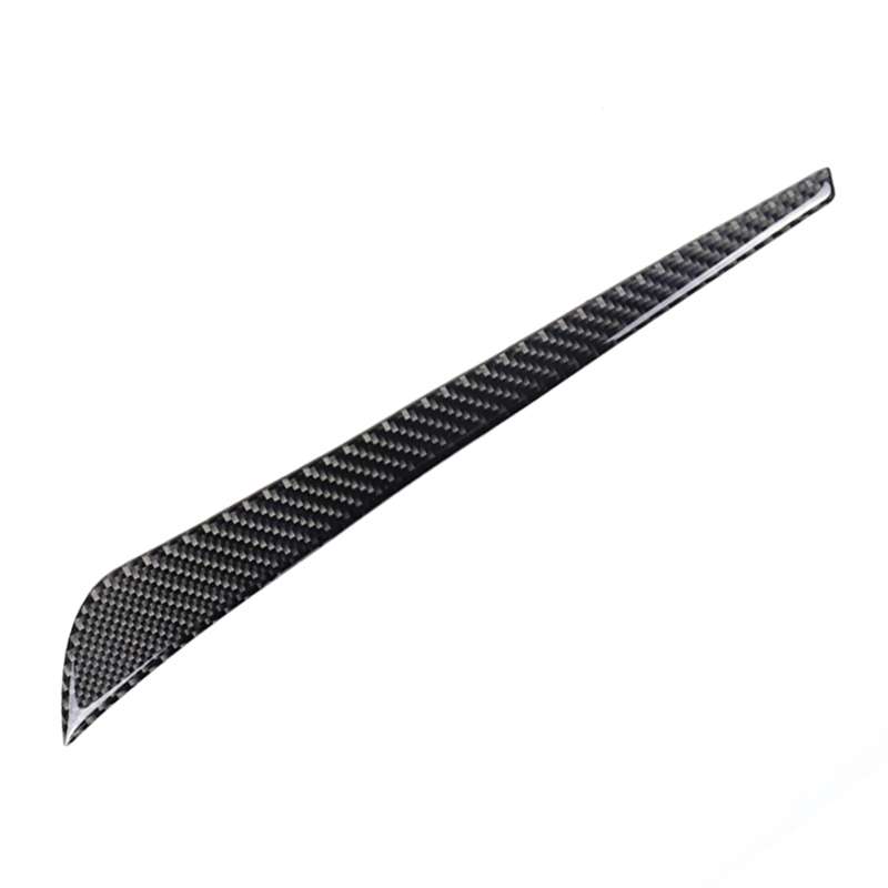 Car Carbon Fiber Middle Air Outlet Decorative Sticker for Cadillac XT5 2016-2017, Left Drive