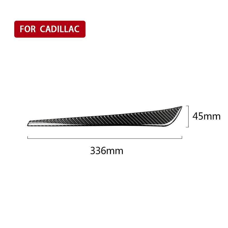 Car Carbon Fiber Middle Air Outlet Decorative Sticker for Cadillac XT5 2016-2017, Left Drive