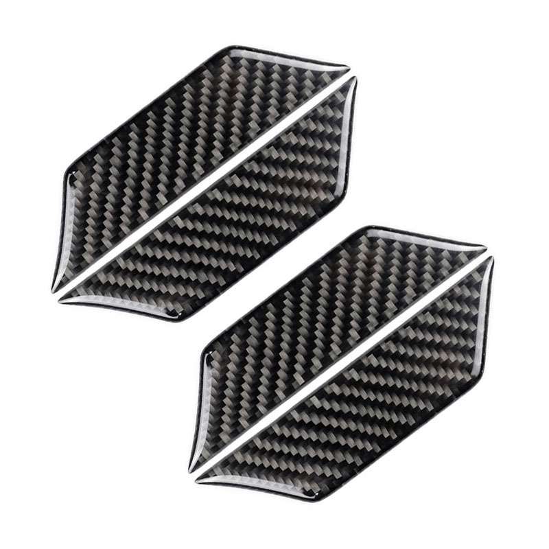Car Carbon Fiber Door Inner Wrist Decorative Sticker for Cadillac XT5 2016-2017
