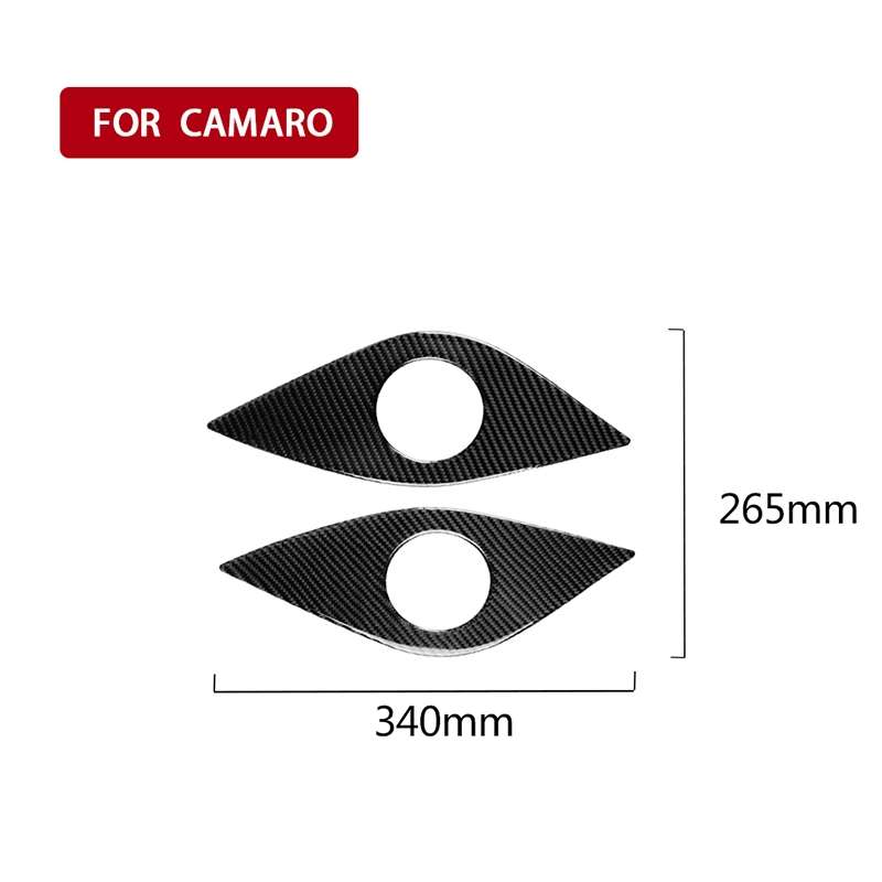 2 PCS Car Carbon Fiber Rear Horn Decorative Sticker for Chevrolet Camaro 2017-2019