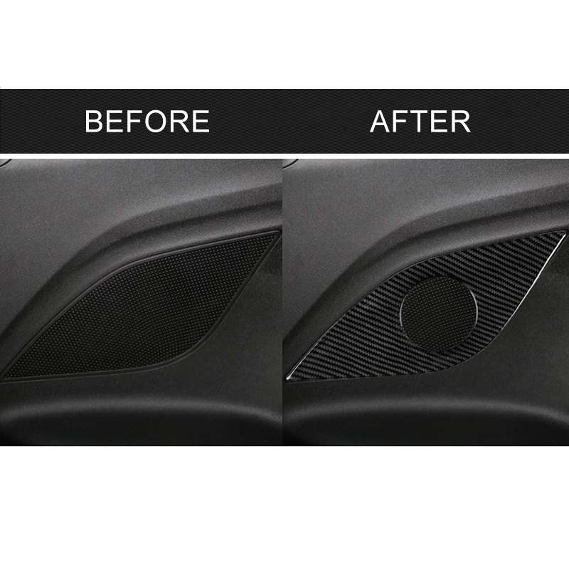 2 PCS Car Carbon Fiber Rear Horn Decorative Sticker for Chevrolet Camaro 2017-2019
