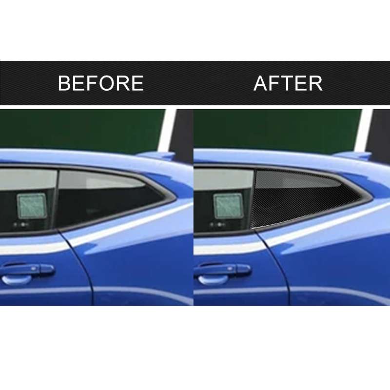 2 PCS Car Carbon Fiber Shutter Decorative Sticker for Chevrolet Camaro 2017-2019