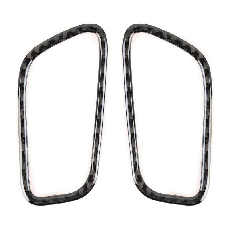 2 PCS Carbon Fiber Car Left and Right Air Outlet Panel Decorative Sticker for Porsche Macan