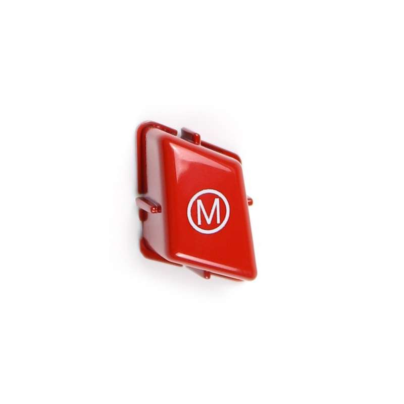 Wheel M Fashion Button Switch Trim Cover for BMW 3 series E90 E92 E93 M3 2007-2013(Red)