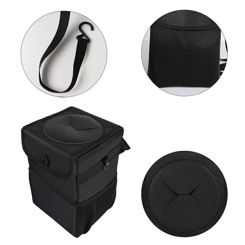 Car Back Seat Hook Garbage Can Car Storage Box