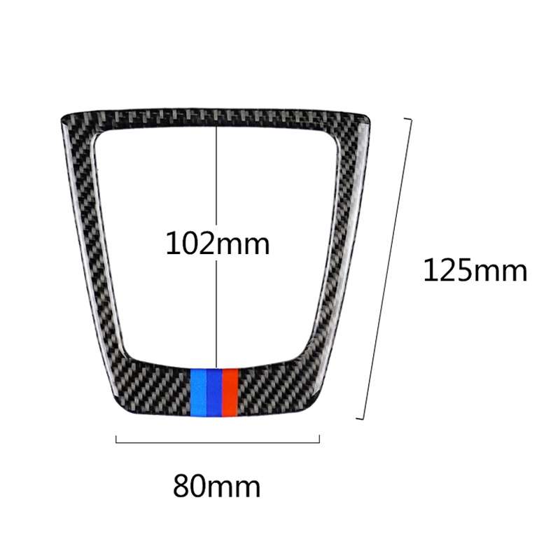 Car Carbon Fiber Gear Position Panel Decorative Three Color Sticker for BMW Z4 2009-2015