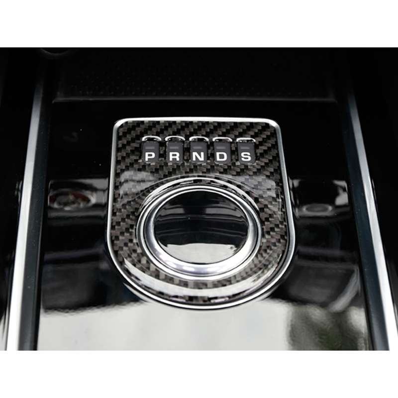 Carbon Fiber Car Gear Display Decorative Sticker for Jaguar F-PACE 2016-2020