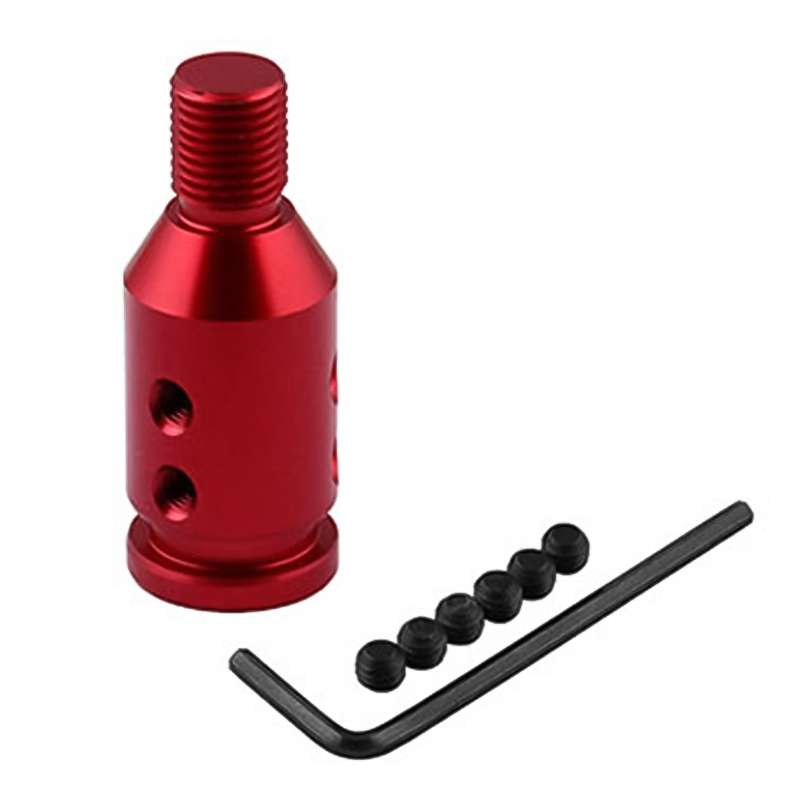 Car Threaded Shifter Gear Shift Knob Adapter 12 x 1.25 (Black)