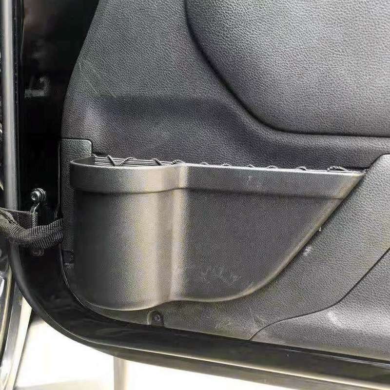 2 PCS Car Door Cup Holder Auto Storage Box Multi-use Tools Organizer Boxes for Jeep Wrangler JK 2011