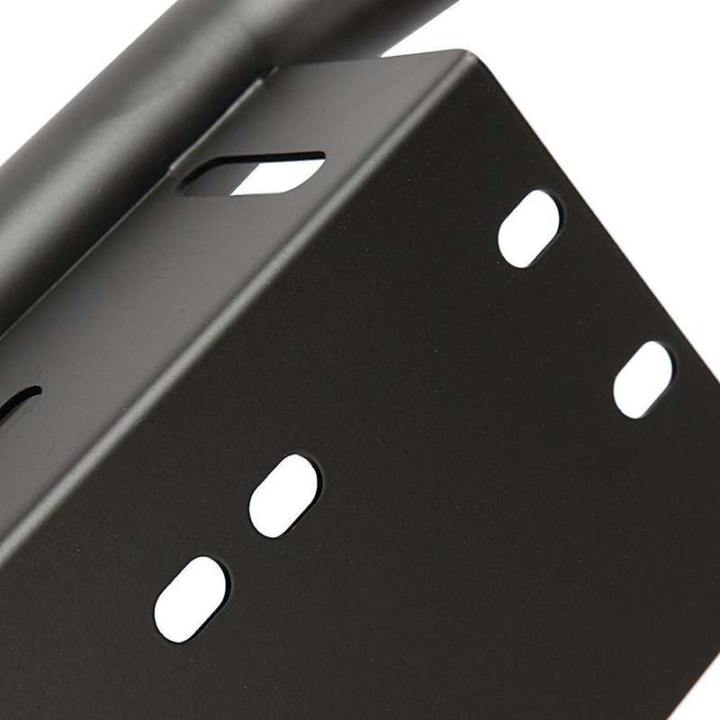 Universal Car License Plate Plastic Bracket Frame Holder Stand Mount (Black)