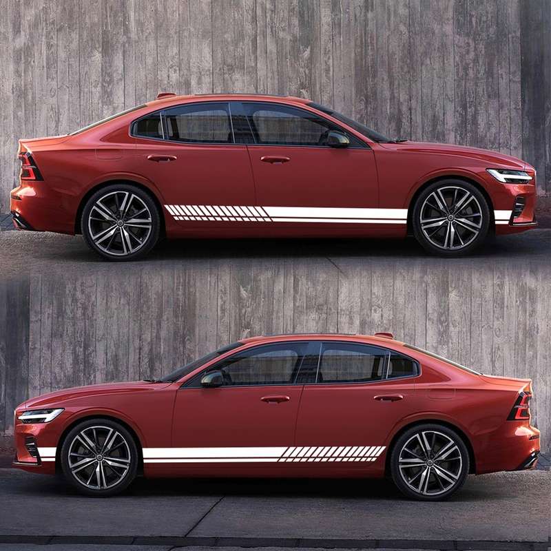 Car Styling Stripe PVC Sticker Auto Decorative Sticker (Red)
