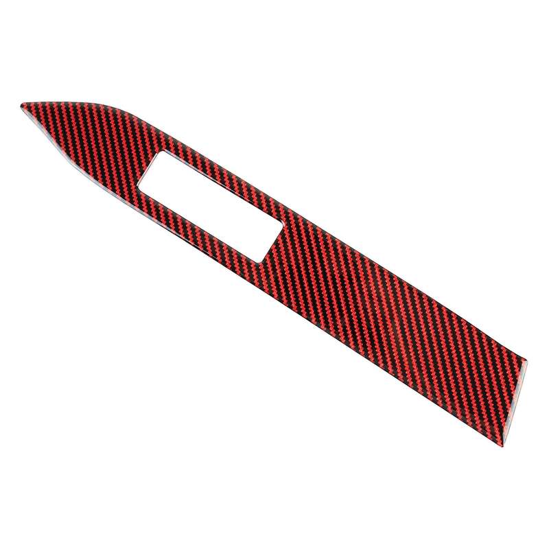 Car Carbon Fiber Vice Driving Seat Nameplate Decorative Sticker for Ford Mustang 2015-2020, Left-han