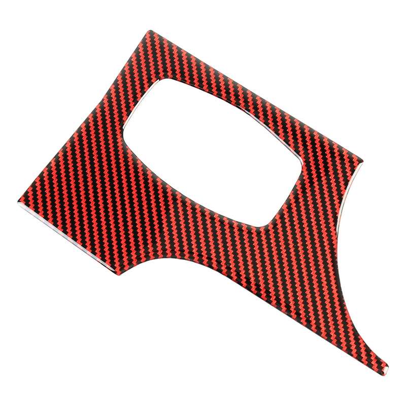 Car Carbon Fiber Headlight Switch Panel Decorative Sticker for Ford Mustang 2015-2020, Left-hand Dri