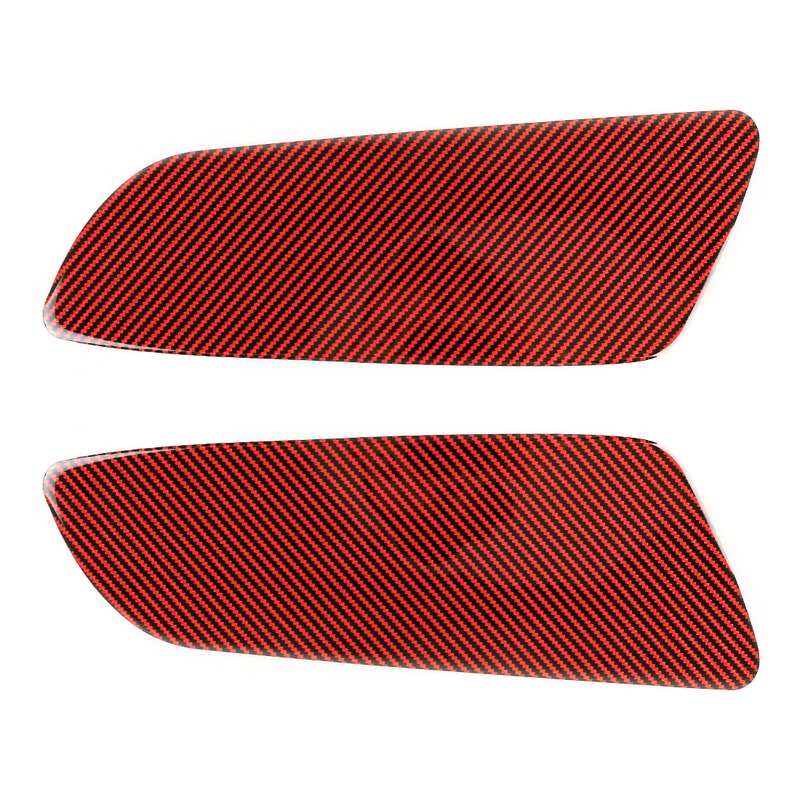 2 in 1 Car Carbon Fiber Rear Cover Decorative Sticker for Ford Mustang 2015-2020