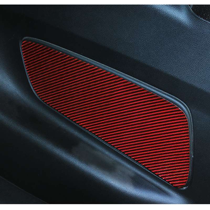 2 in 1 Car Carbon Fiber Rear Cover Decorative Sticker for Ford Mustang 2015-2020