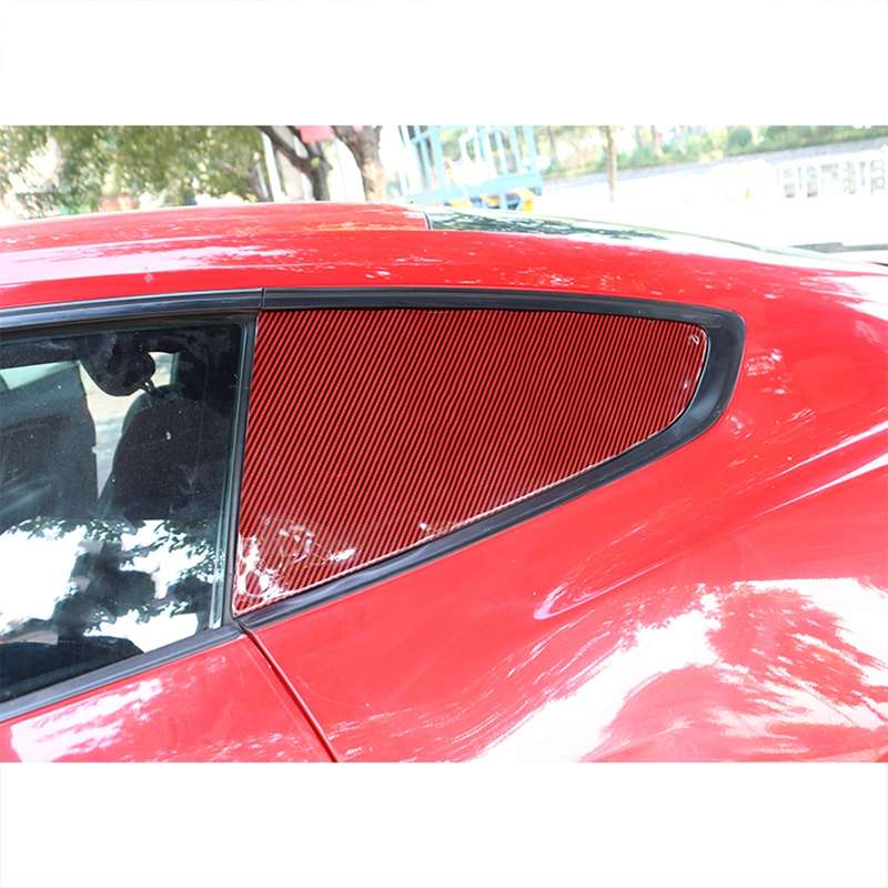 2 in 1 Car Carbon Fiber Shutter Decorative Sticker for Ford Mustang 2015-2020