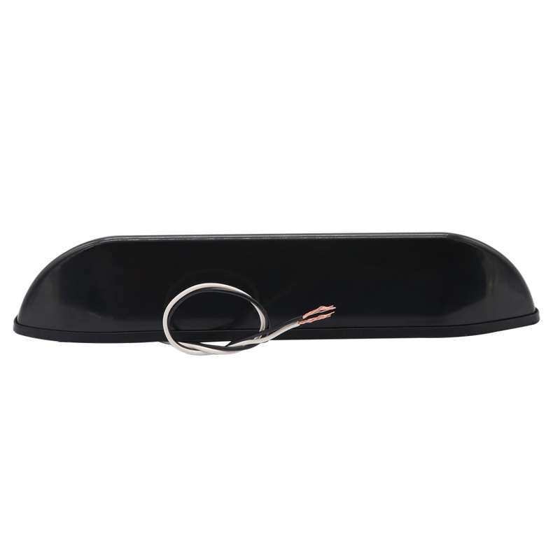 DC 12V 2.6W 6000K IP67 Marine RV Waterproof LED Stair Deck Dome Light Ceiling Lamp, Black Shell and