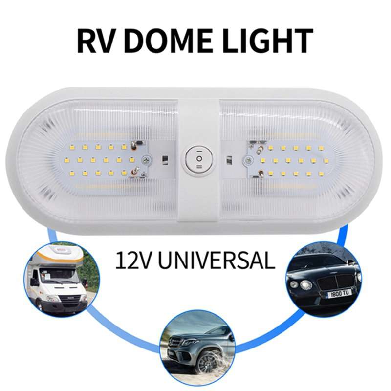 D4347 10-24V 6-7W 4000-4500K 560LM RV Yacht 48 PCS LED Lamps Dome Light Ceiling Lamp, with Independe