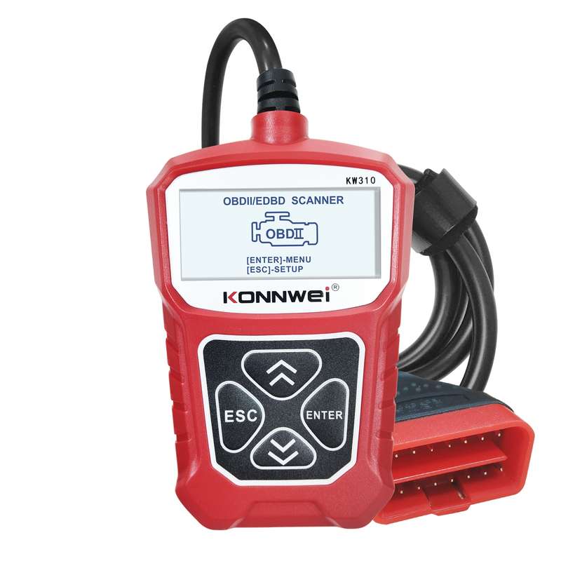 KONNWEI KW310 OBD Car Fault Detector Code Reader ELM327 OBD2 Scanner Diagnostic Tool(Black)