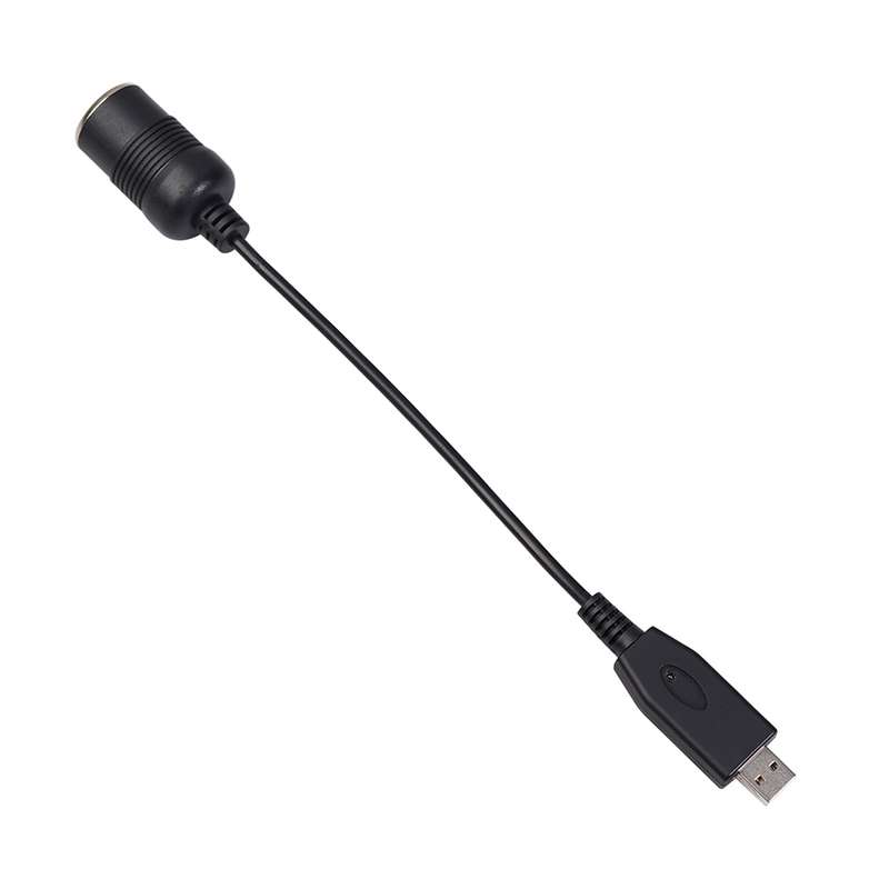 Car Converter USB Port to Car Cigarette Lighter Socket Female 5V to 12V Boost Power Adapter Cable (B