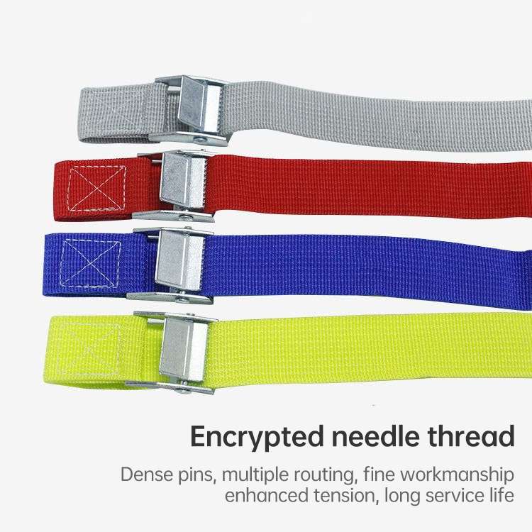 Car Tension Rope Luggage Strap Belt Auto Car Boat Fixed Strap with Alloy Buckle,Random Color Deliver