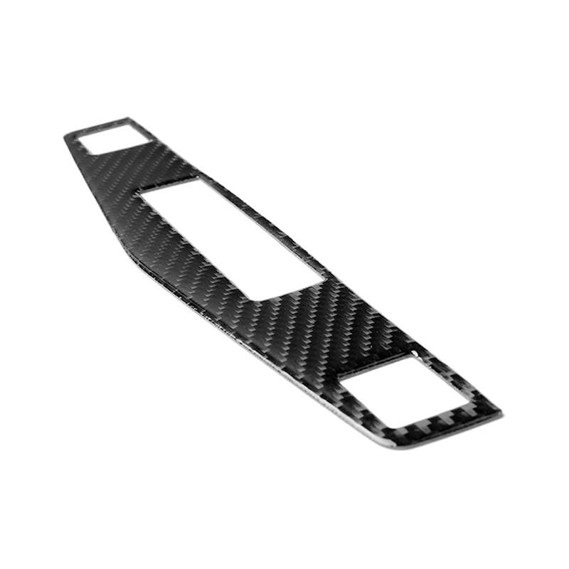 Car Carbon Fiber Center Console Panel Decorative Sticker for Mercedes-Benz W204 C Class 2007-2010