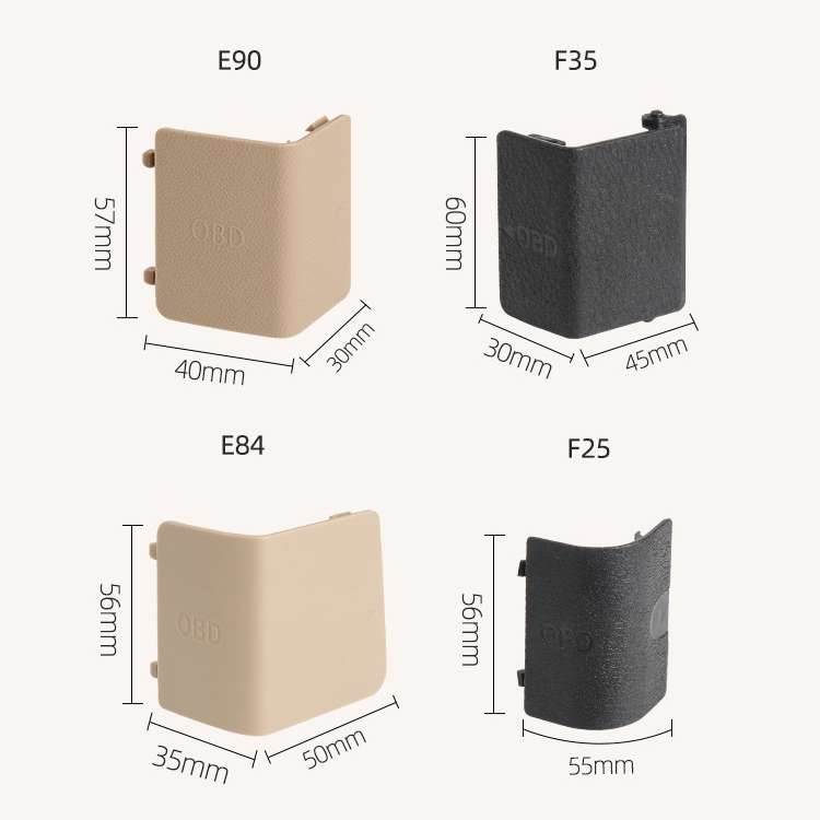Car Diagnostic Plug Cover OBD Panel Decorative Cover 51437147538 for BMW E90 2005-2012(Black)