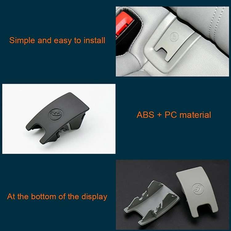 Car Rear Children Seat Isofix Cover for Audi A6 2013-2018 (Black)