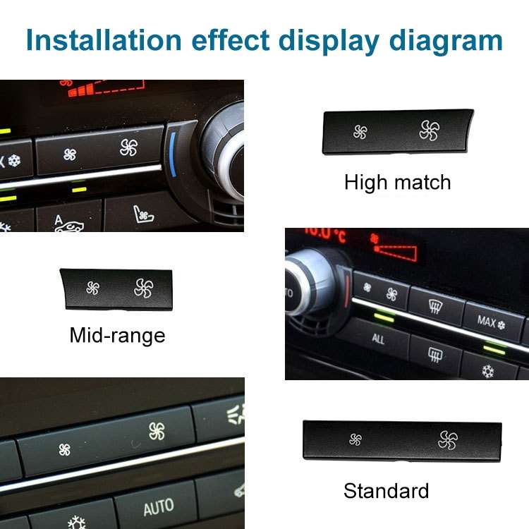 Car Wind Power Switch Air Conditioning Air Volume Button for BMW 5 Series 2011-2017 / 7 Series 2009-