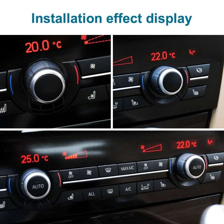 Car Temperature Adjustment Switch Air Conditioning Knob without Letter for BMW 5 Series / 6 Aeries /
