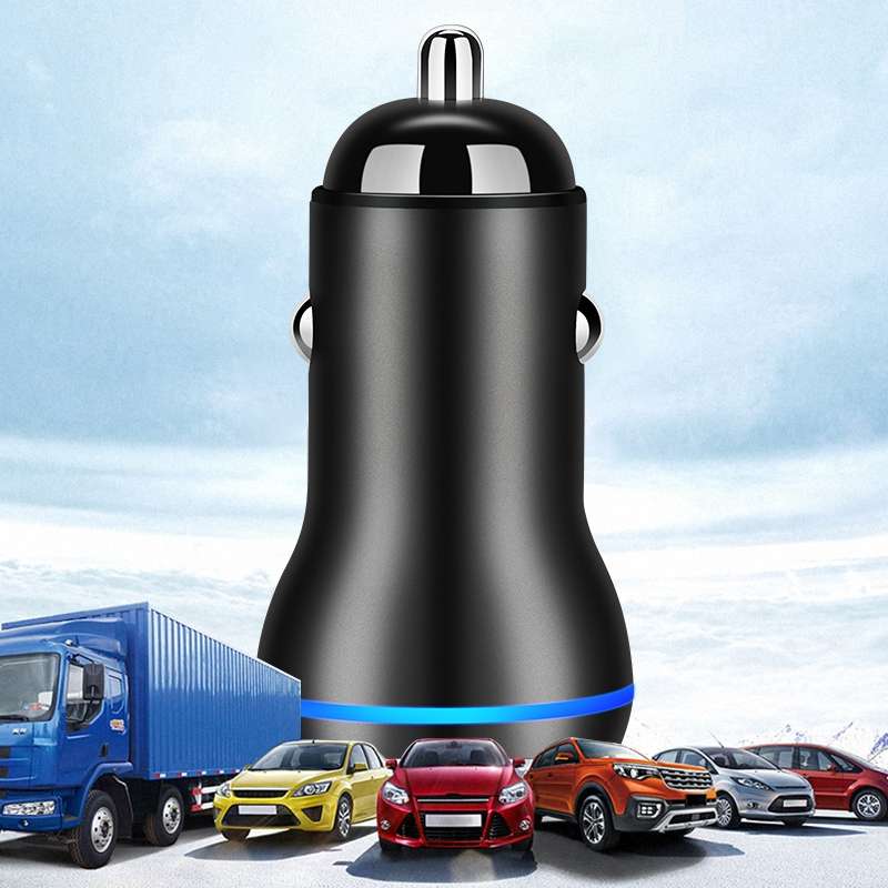 ACC-580 PD 40W Dual Type-C / USB-C Ports Fast Charging Car Charger(Black)