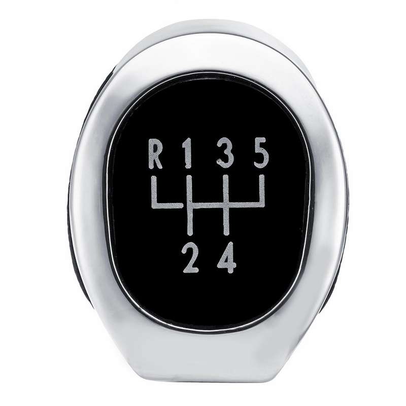 Car 5-speed Matte Silver Gear Shift Lever Knob for BMW