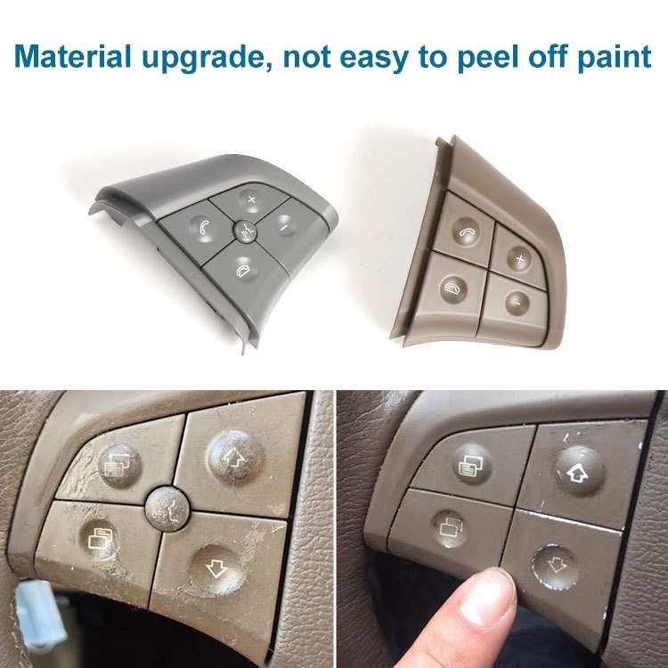 Car Left Side 4-button Steering Wheel Switch Buttons Panel 1648200010 for Mercedes-Benz W164, Left D