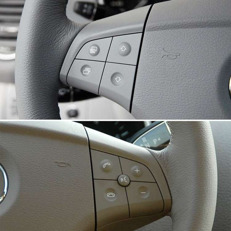Car Left Side 4-button Steering Wheel Switch Buttons Panel 1648200010 for Mercedes-Benz W164, Left D