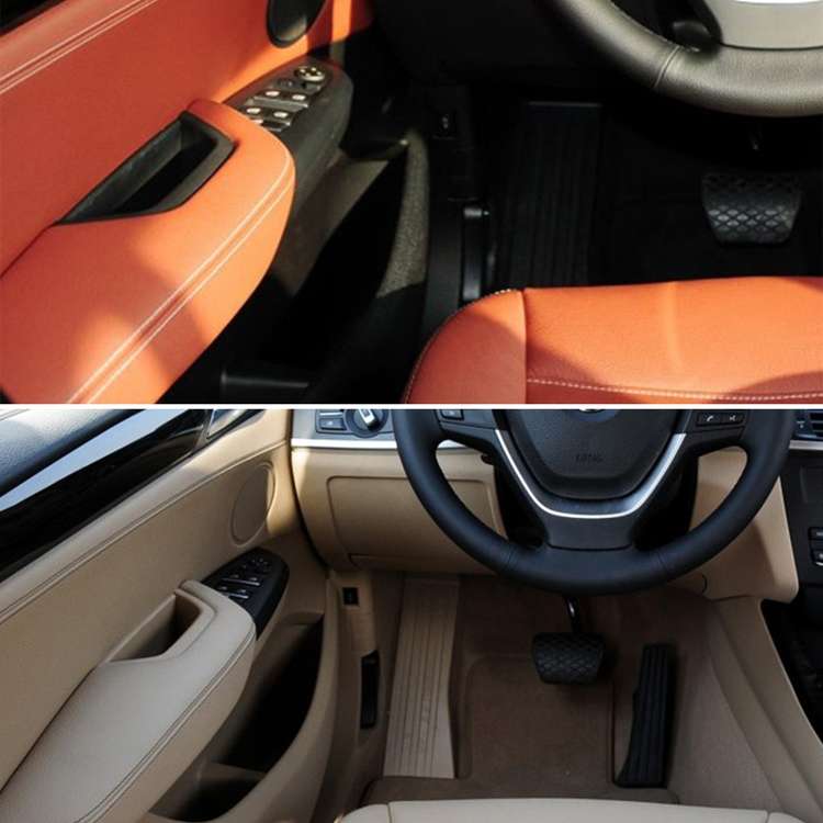 Car Front Right Inside Doors Handle Pull Trim Cover 5141 7394 519-1 for BMW X3 X4, Left Driving (Bla