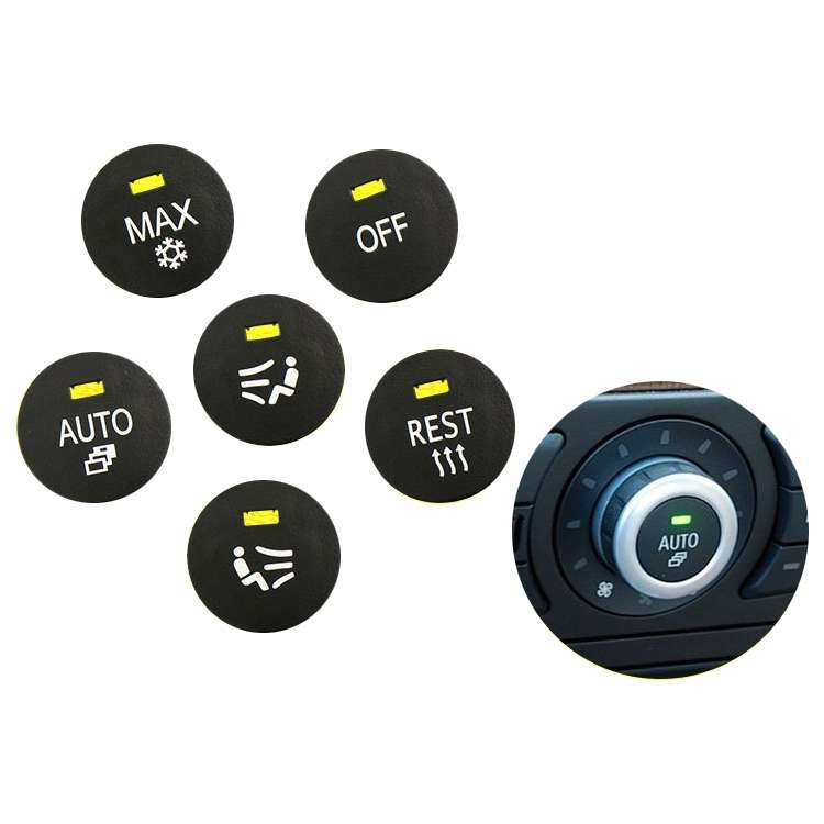 Car Air Conditioner Panel Switch Button MAX Snow Key 6131 9250 196-1 for BMW E60 2003-2010, Left Dri