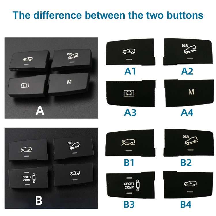 Car Model B4 Downhill Auxiliary Switch Shift Button for Mercedes-Benz GL GLE Class W166, Left Drivin
