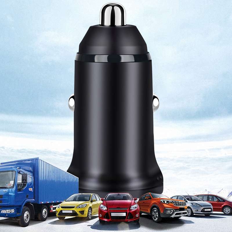 PD 20W USB-C / Type-C + QC 3.0 USB Interface Fast Charging Car Charger (Black)