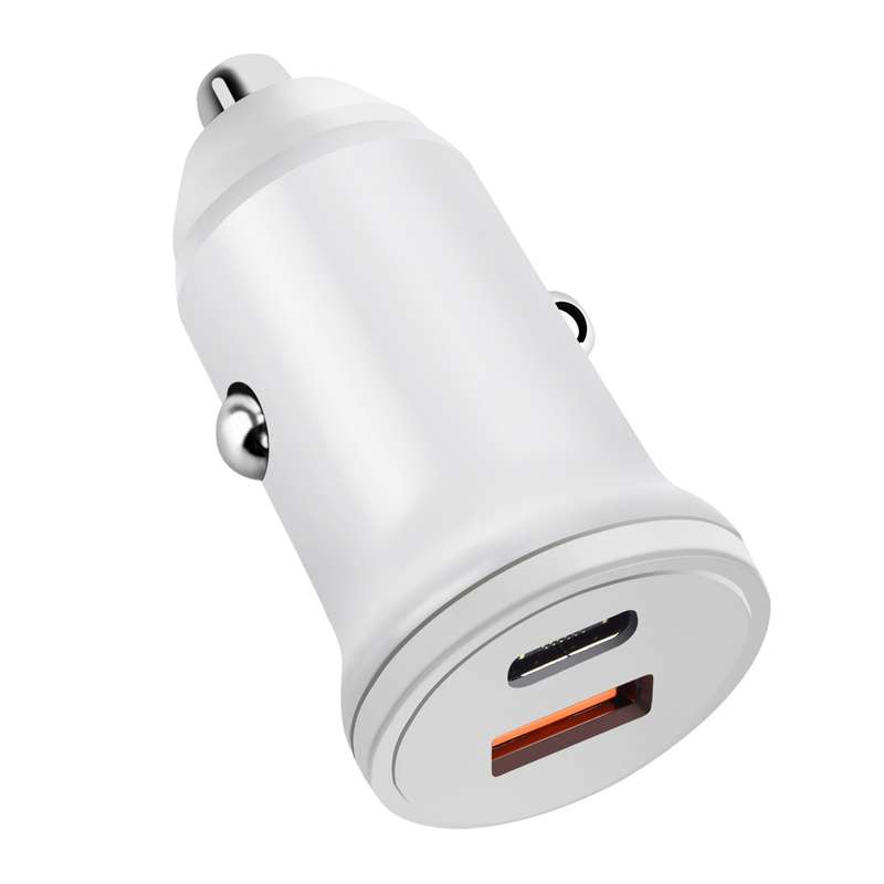 PD 20W USB-C / Type-C + QC 3.0 USB Interface Fast Charging Car Charger (Black)