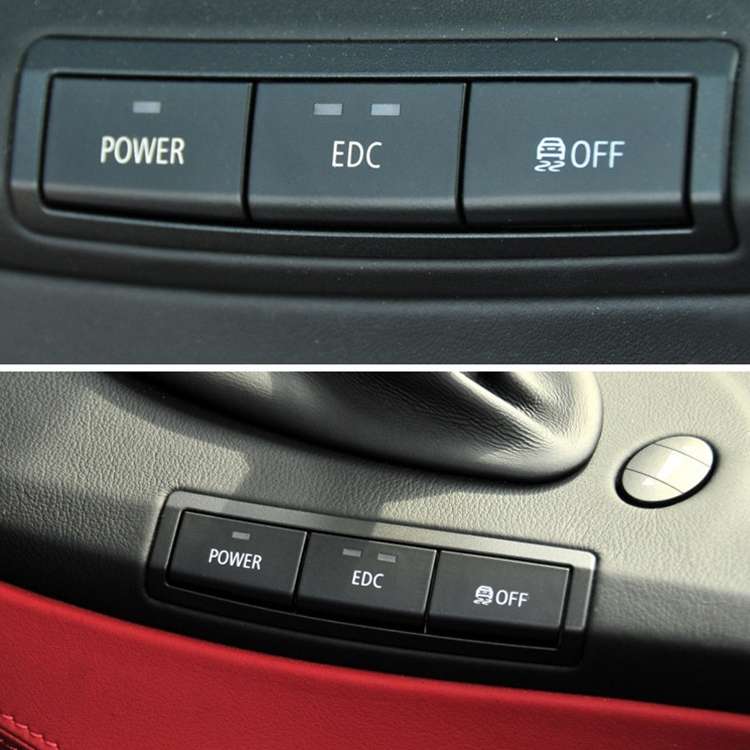 Car No. 3 Center Console Switch Button for BMW 3 Series M3 2005-2012, Left Driving
