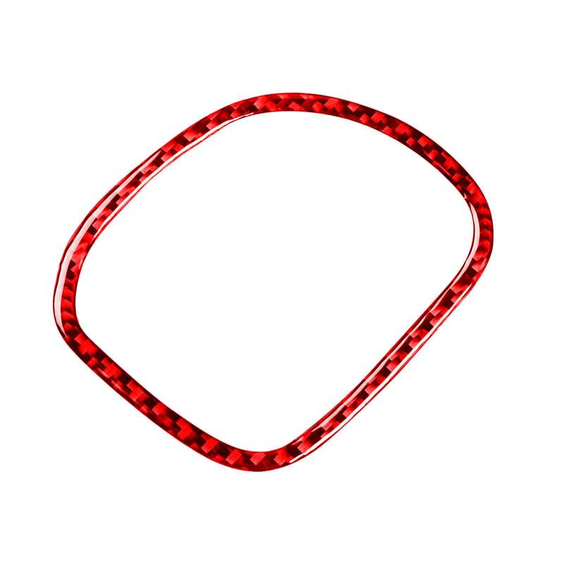 2 in 1 Carbon Fiber Car Front Passenger Seat Air Outlet Ring Sticker for Chevrolet Corvette C5 1998-